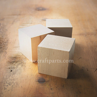 3" Maple Wood Cube