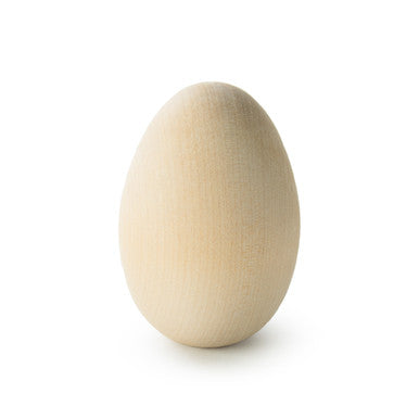 3-1/4" Wooden Small Goose Egg