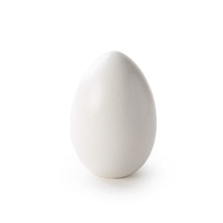 White Wooden Hen Egg
