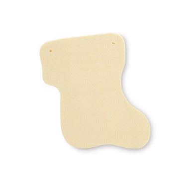 4" Wooden Stocking Cutout