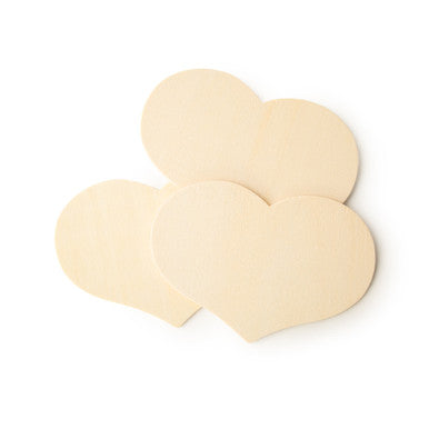4-1/4" x 6" Wooden Country Heart Cutout