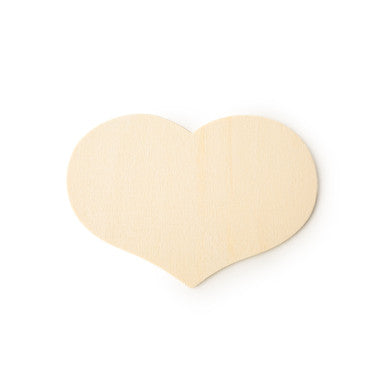 4-1/4" x 6" Wooden Country Heart Cutout