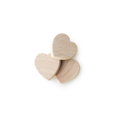 1/2" Wood Hearts