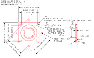Lazy Susan Bearings 3"