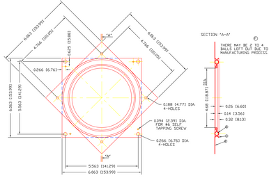 Lazy Susan Bearings  6"