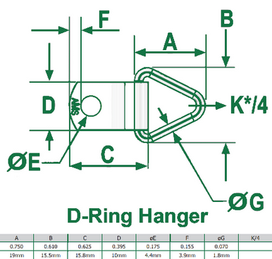1-3/8" Heavy Duty Picture Hanger, Silver